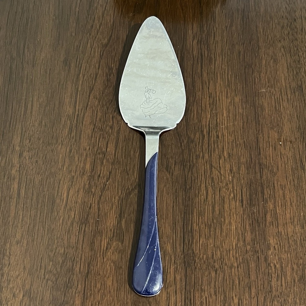 FIESTA Cobalt CERAMIC‎ HANDLED pie cake LIFTER server Utensil